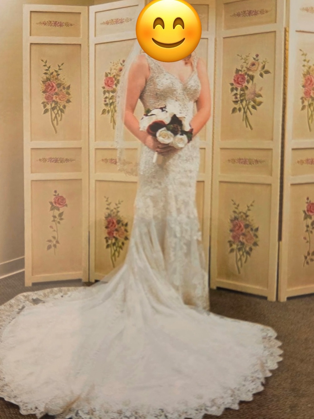 Beautiful Allure Bridals Lace Wedding Gown Size 10 - Picture 7 of 16